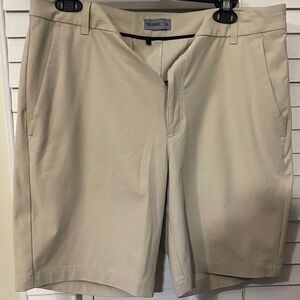 Men's Athletic Stretch Shorts in Beige